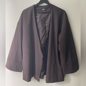 Zara Women's Dark Brown Blazer